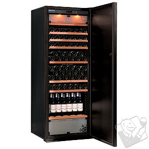 EuroCave Performance 283 Wine Cellar (3 Temp) (Black - Solid Door)