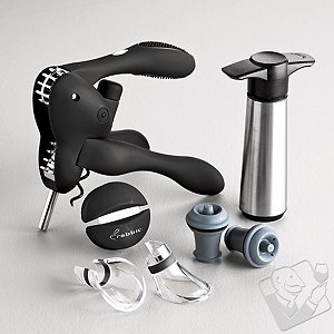 Rabbit Corkscrew & Vacu Vin Wine Saver Set