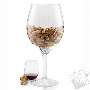 Oversized Wine Glass Cork Holder