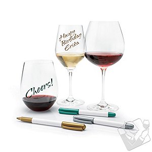 Wine Glass Writer Metallic Pen (3 Pack)