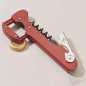 Retractable Foil Cutter Corkscrew (Burgundy)