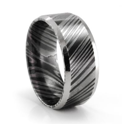 Edward Mirell 9mm Beveled Edge Timoku Band