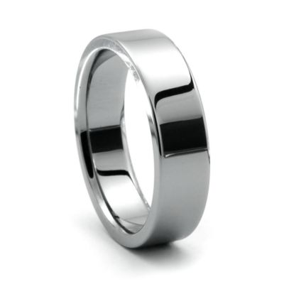 PIATTO Tungsten Wedding Band