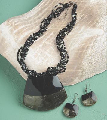 Mudcloth Necklace Set