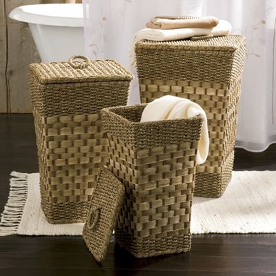 Set of 3 Seagrass Hampers