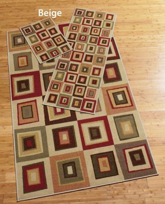 Boxes 3-Piece Rug Se