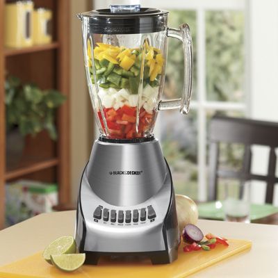 Black and Decker 12-Speed Brushed Chrome Blender