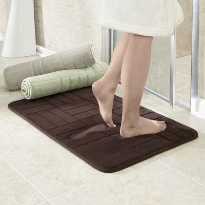 >Microfiber Memory Foam Bath Mat