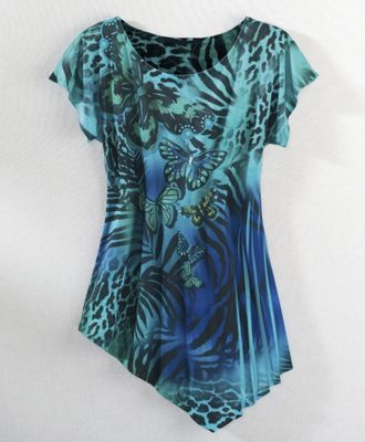 Rhinestone Butterfly Top