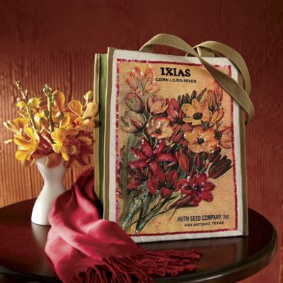 Summer Flower Seed-Packet Tote