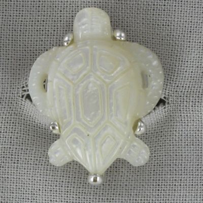 Mother-of-pearl Turtle Ring