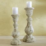 Set of 2 Rustic Candle Holders