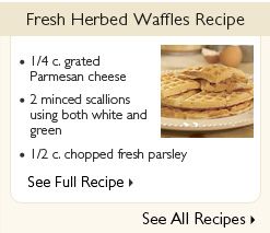 Donnas Fresh Herbed Waffles