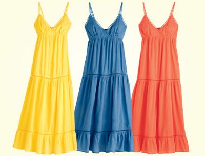 Vestido veraniego con cintura corte imperio