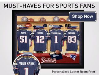 Personalized Locker Room Print