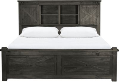 Sun Valley Charcoal Queen Storage Bed Art Van