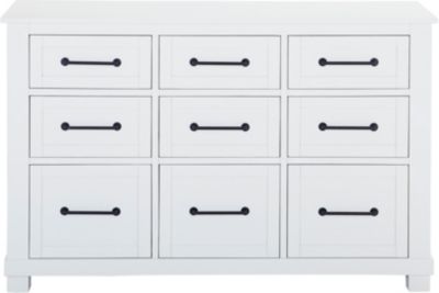 Sun Valley White 9 Drawer Dresser Art Van