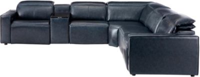 Milano 6 Pc Dual Power Reclining Leather Sectional Art Van