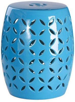 Borg Teal Garden Stool Art Van