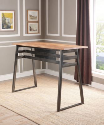 Kirby Gunmetal Bar Table Art Van