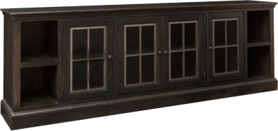 Churchill 96" Ghost Black TV Stand Art Van Home