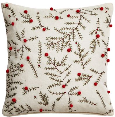 Embroidered Wool Felt Pillow Art Van