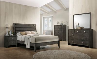 Evan Grey 3 Piece Queen Bedroom Set