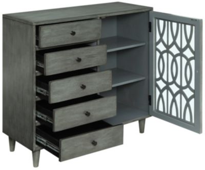 One Door Five Drawer Cabinet Art Van