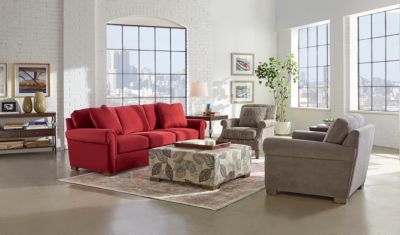 Cadillac Square Red Sofa Art Van Home