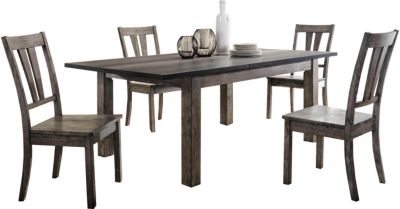 Nathan 5 Piece Dining Set Table And 4 Chairs Weather Grey