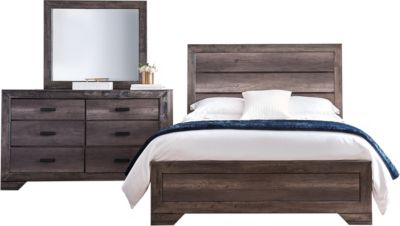 Nathan Grey 3 Piece Grey Queen Bedroom Set Outlet At Art Van