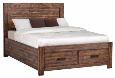 Warner Chestnut Queen Bed Art Van