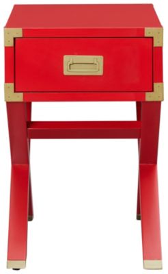 Campaign Chess Board End Table