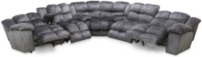 Cloud Grey 3 Piece Reclining Sectional Art Van