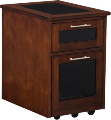 Zeta Brown Cherry Rolling File Art Van