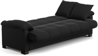Jay Black Microfiber Sofa Bed Art Van Home