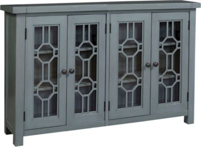 Bayside Blue 4 Door Cabinet Art Van