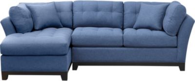 Illusions Ii Denim 2 Piece Left Arm Facing Chaise Sectional Art
