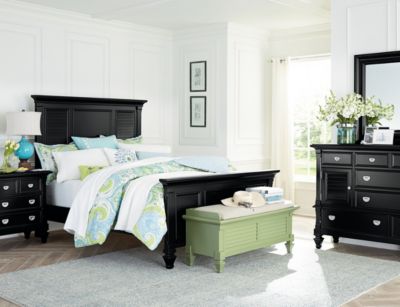 Breeze Black 8 Drawer 2 Door Dresser