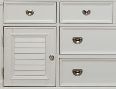 Breeze White 8 Drawer 2 Door Dresser Art Van