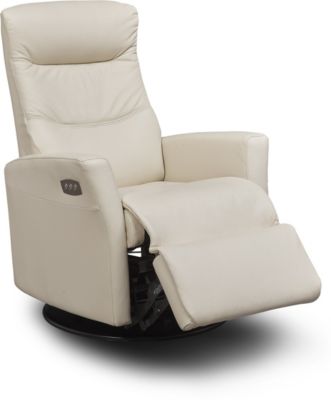Lord Triple Power Swivel Glider Leather Recliner Art Van