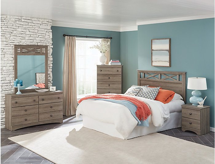 Mulberry 5 Piece Queen Bedroom Set Grey Outlet at Art Van Mulberry 5 Piece Queen Bedroom Set Grey Outlet at Art Van