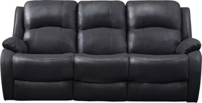 luke sand dual power reclining leather sofa