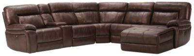 Arlo 6 Piece Power Reclining Leather Sectional