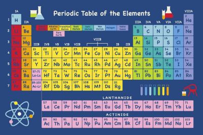 Table Of Elements Rug 8 X11