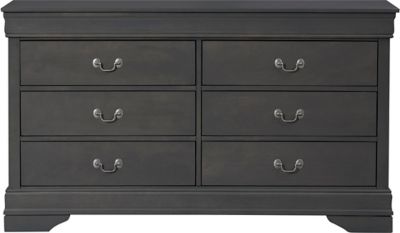 Philippe 6 Drawer Dresser Grey Outlet At Art Van