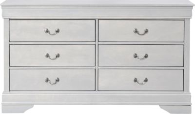 Philippe White 6 Drawer Dresser Art Van