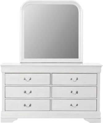 Philippe White 6 Drawer Dresser Art Van