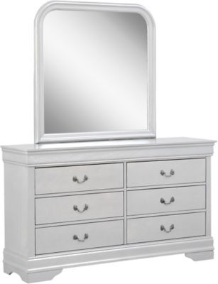 Philippe White 6 Drawer Dresser Art Van