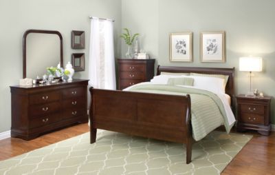 Philippe Merlot 5 Piece Twin Bedroom Set